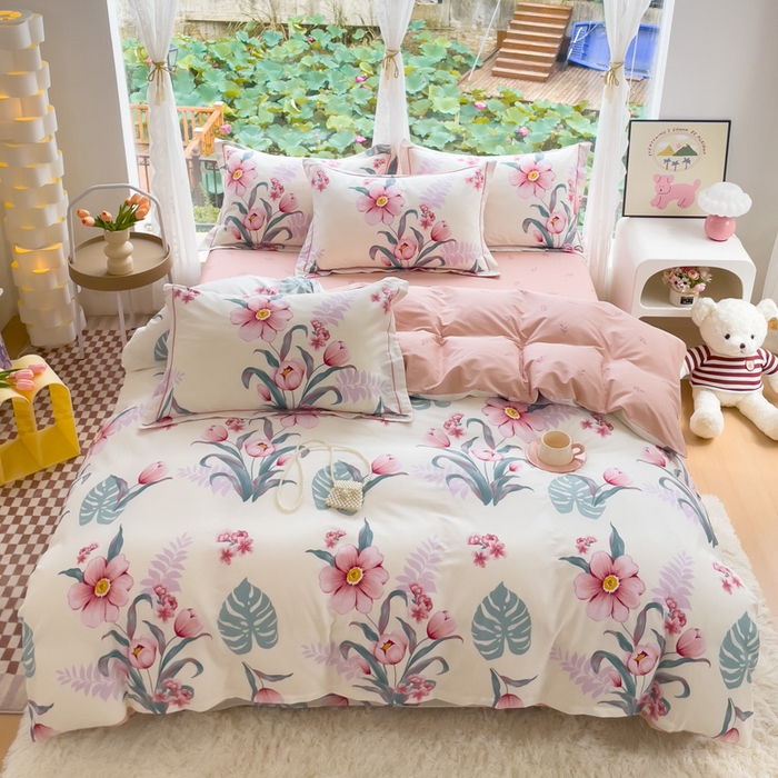 91家纺网 家纺一手货源 找家纺 铭博家纺 2025新款直播热款全棉吊边一字绣工艺款13070印花全棉单床单 长歌行