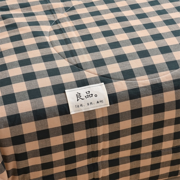 91家纺网 家纺一手货源 找家纺 凡心2025新款包检测假一罚十 百分百棉花填充 夏凉被空调被可机洗直播可过质检 卡其黑格