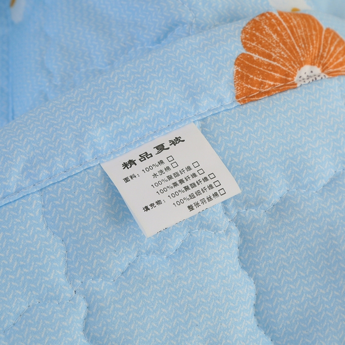 91家纺网 家纺一手货源 找家纺 被多多被业 2025新款亲肤绒多针绗绣工艺夏被空调被 花之恋