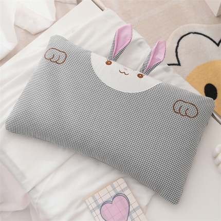 91家纺网 家纺一手货源 找家纺 （总）2025新款荞麦枕卡通水洗棉全棉小兔兔儿童学生枕芯枕头