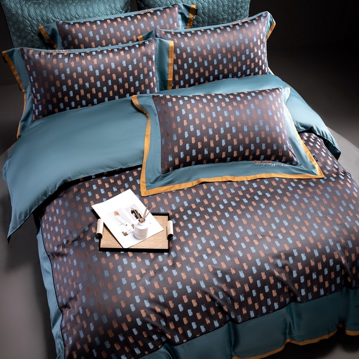 91家纺网 家纺一手货源 找家纺 品家居 A版色织提花长绒棉四件套-圣西斯 圣西斯