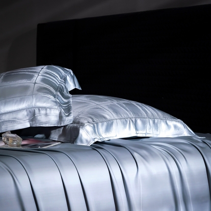 晋瑞 红顶鹅绒馆 2025真丝天丝大提花四件套 艾克