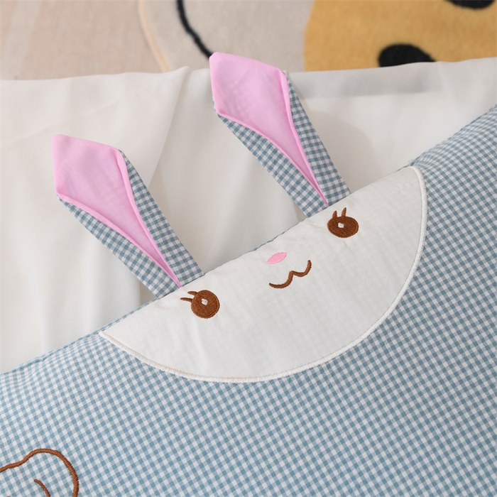 91家纺网 家纺一手货源 找家纺 （总）2025新款荞麦枕卡通水洗棉全棉小兔兔儿童学生枕芯枕头