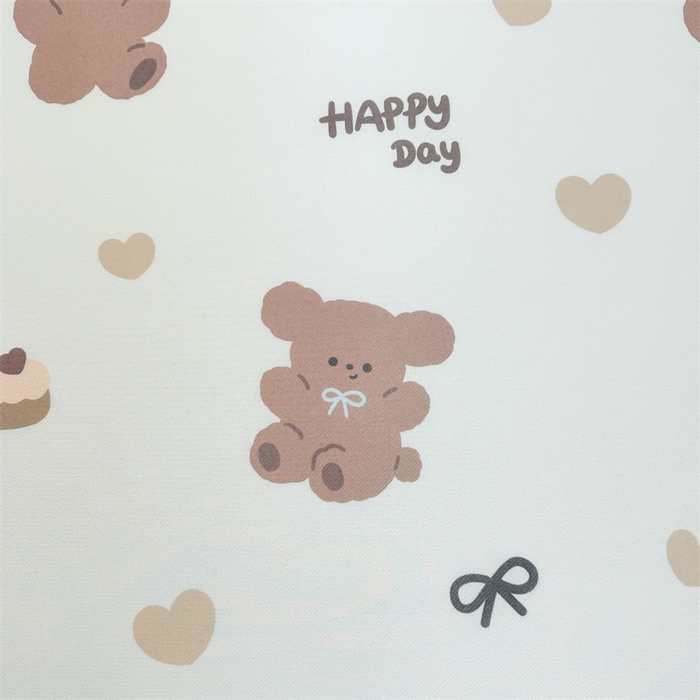 91家纺网 家纺一手货源 找家纺 雯豆2025春夏新款碳光冰丝席三件套A类凉感印花三明治凉席 碳光冰丝席-绑带款-跳跳熊