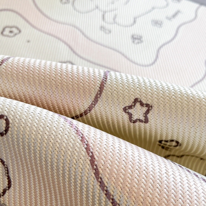 91家纺网 家纺一手货源 找家纺 川悦生活2025新款小清新冰藤席学生款 狗仔甜蜜