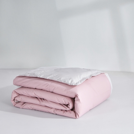 华盛羽绒被壳 2025新款可水洗羽绒夏被羽绒春秋被可水洗羽绒被壳天丝夏被 多巴胺灰拼豆