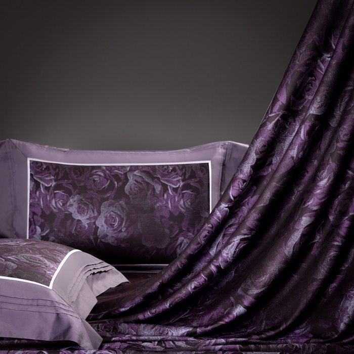 91家纺网 家纺一手货源 找家纺 品家居 A版色织提花长绒棉四件套-圣西斯 魅影