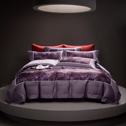 品家居 A版色织提花长绒棉四件套-圣西斯 魅影
