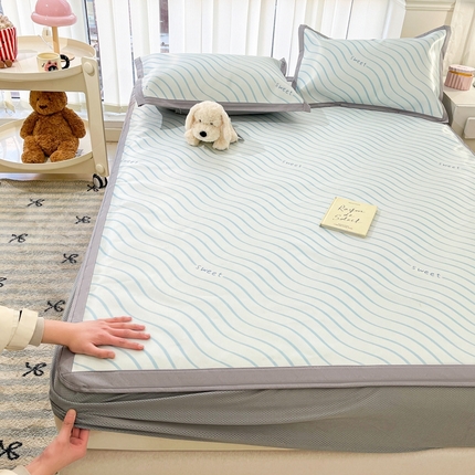 91家纺网 家纺一手货源 找家纺 （总）川悦生活2025新款小清新床笠600D立体宽边冰丝席床笠款