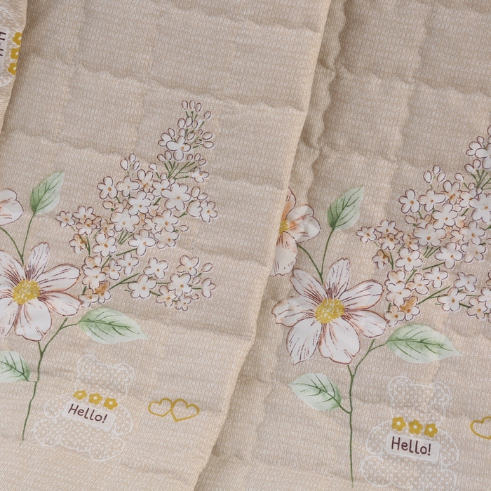 91家纺网 家纺一手货源 找家纺 被多多被业 2025新款亲肤绒多针绗绣工艺夏被空调被 栀子花信