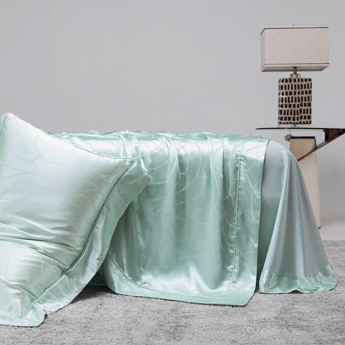 91家纺网 家纺一手货源 找家纺 晋瑞 红顶鹅绒馆 2025真丝天丝大提花四件套 罗布泊