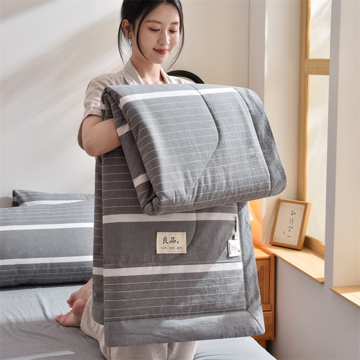 91家纺网 家纺一手货源 找家纺 凡心2025新款包检测假一罚十 百分百棉花填充 夏凉被空调被可机洗直播可过质检 宽双线冷灰