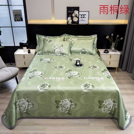 91家纺网 家纺一手货源 找家纺 （总）许林 2025新款冰丝凉席床单款凉席三件套