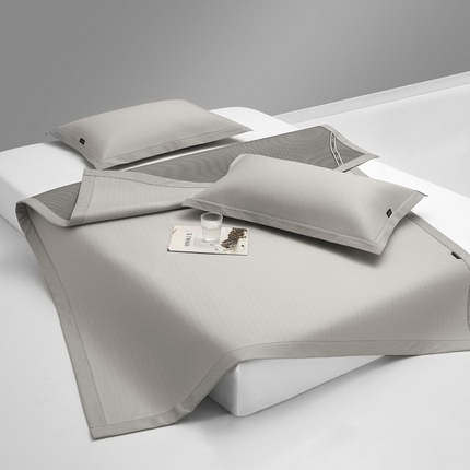 91家纺网 家纺一手货源 找家纺 席世家 2025新款云母凉感席 香槟绑带款