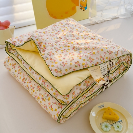 91家纺网 家纺一手货源 找家纺 （总）弗苓家纺 2025新款A类皱皱纱印花夏被