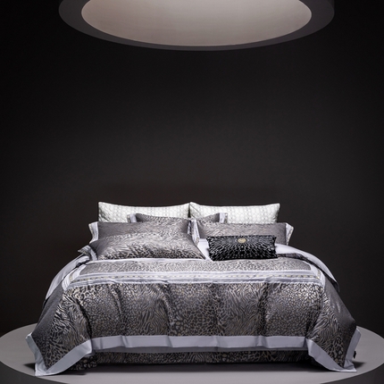 91家纺网 家纺一手货源 找家纺 （总）品家居 A版色织提花长绒棉四件套-达尼卡