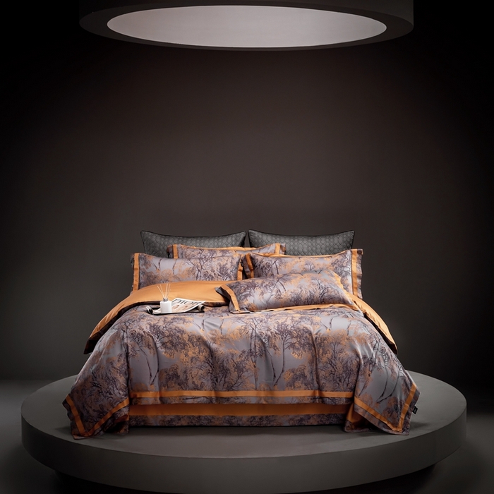 91家纺网 家纺一手货源 找家纺 品家居 A版色织提花长绒棉四件套-圣西斯 莱尔