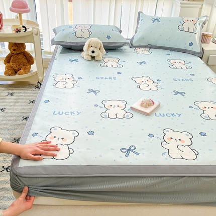 91家纺网 家纺一手货源 找家纺 （总）川悦生活2025新款小清新床笠600D立体宽边冰丝席床笠款