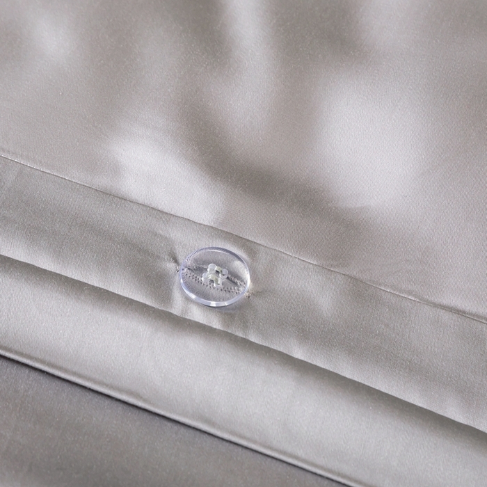 91家纺网 家纺一手货源 找家纺 晋瑞 红顶鹅绒馆 2025真丝天丝大提花四件套 陌上诗灰色