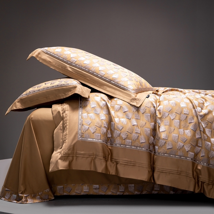 91家纺网 家纺一手货源 找家纺 （总）品家居 A版色织提花长绒棉四件套-赛尔基