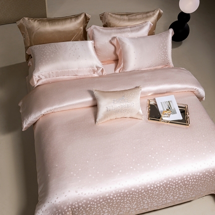 晋瑞 红顶鹅绒馆 2025真丝天丝大提花四件套 梦幻瞬间