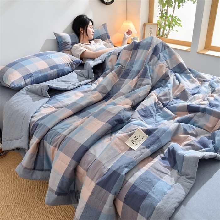 91家纺网 家纺一手货源 找家纺 凡心2025新款包检测假一罚十 百分百棉花填充 夏凉被空调被可机洗直播可过质检 海蓝格