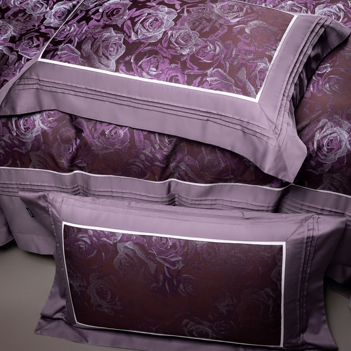 91家纺网 家纺一手货源 找家纺 品家居 A版色织提花长绒棉四件套-圣西斯 魅影