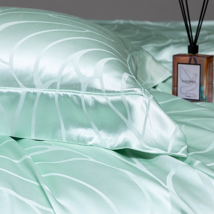 91家纺网 家纺一手货源 找家纺 晋瑞 红顶鹅绒馆 2025真丝天丝大提花四件套 罗布泊