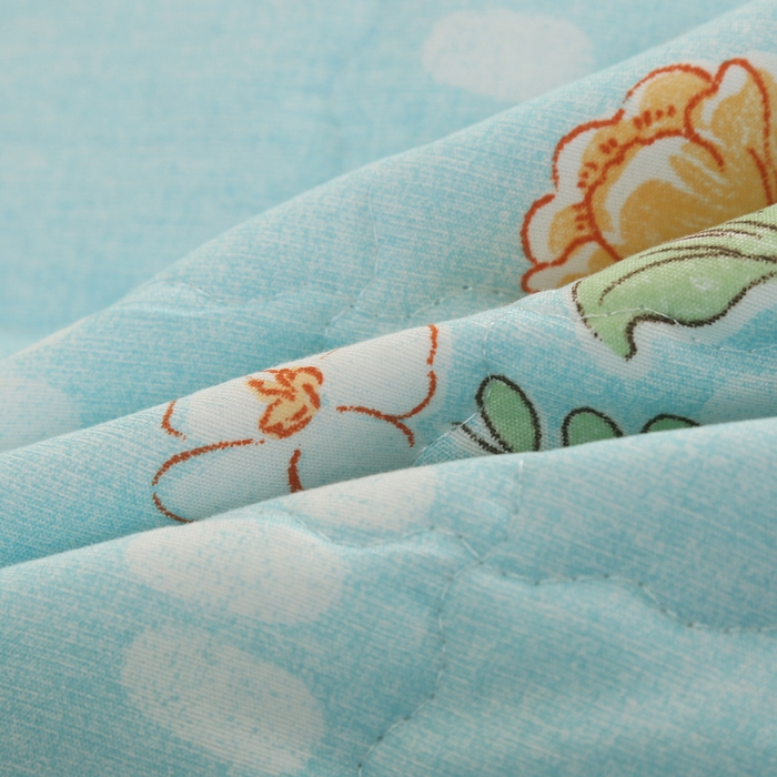 91家纺网 家纺一手货源 找家纺 被多多被业 2025新款亲肤绒多针绗绣工艺夏被空调被 花开半夏