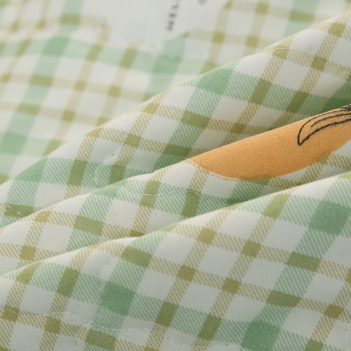 91家纺网 家纺一手货源 找家纺 被多多被业 2025新款亲肤绒多针绗绣工艺夏被空调被 一朵花-绿