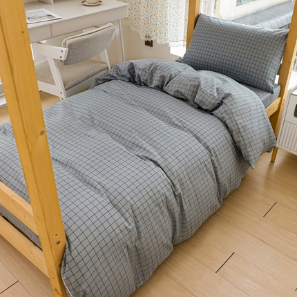 91家纺网 家纺一手货源 找家纺 （总）宅部落 2025新款全棉三件套纯棉学生宿舍上下铺六件套