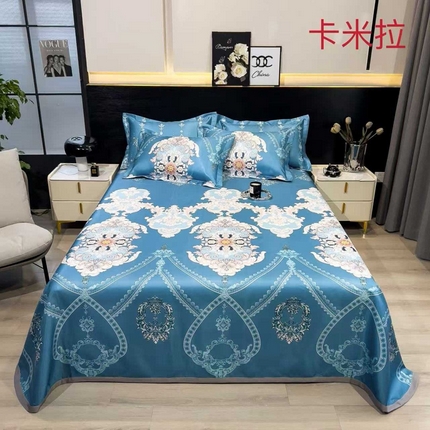 91家纺网 家纺一手货源 找家纺 （总）许林 2025新款冰丝凉席床单款凉席三件套