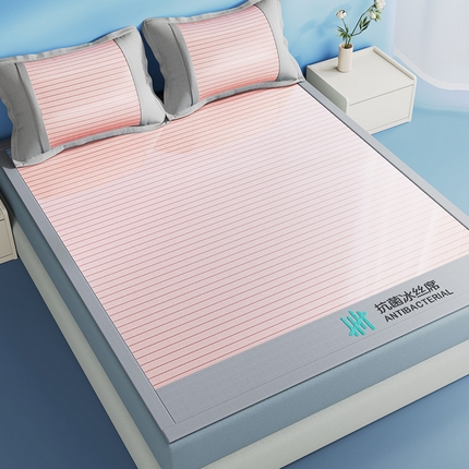 91家纺网 家纺一手货源 找家纺 卡初家居  2025新款A类抗菌冰丝席 席子凉席 抗菌粉