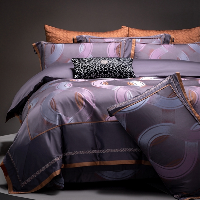 91家纺网 家纺一手货源 找家纺 （总） A版色织提花长绒棉四件套-纳塔利