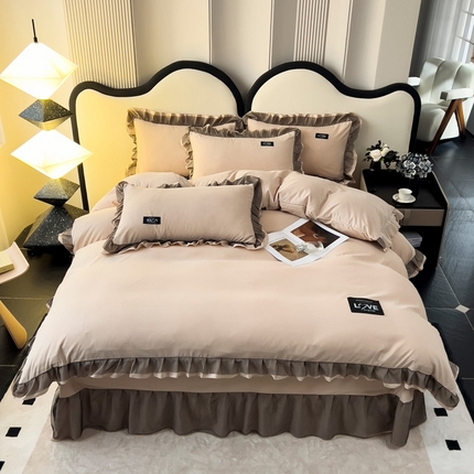 找底底2025新款云朵棉四件套 卡其色