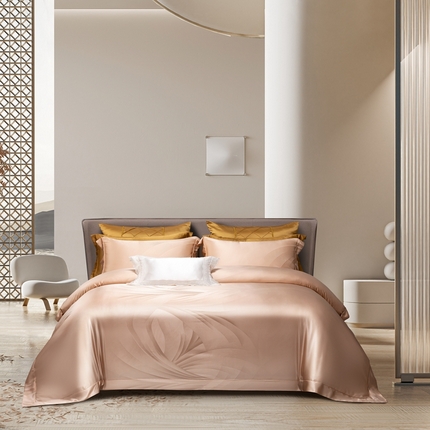 91家纺网 家纺一手货源 找家纺 （总）晋瑞 红顶鹅绒馆 2025真丝天丝大提花四件套