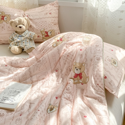 91家纺网 家纺一手货源 找家纺 （总）恋之巢家纺 2025新款四季款可水洗凉感针织夏被大豆夏凉被空调被可机洗薄被子被芯直播外贸专供大豆被夏被