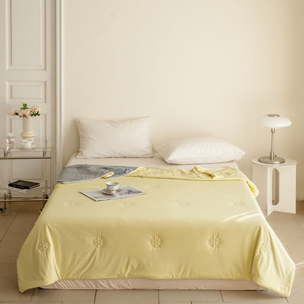 91家纺网 家纺一手货源 找家纺 （总）法芙娜家纺  2025新品雪花冰皮被170克锦纶氨纶空调被夏被