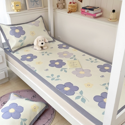 91家纺网 家纺一手货源 找家纺 （总）川悦生活2025新款600D立体宽边印花冰丝席学生床