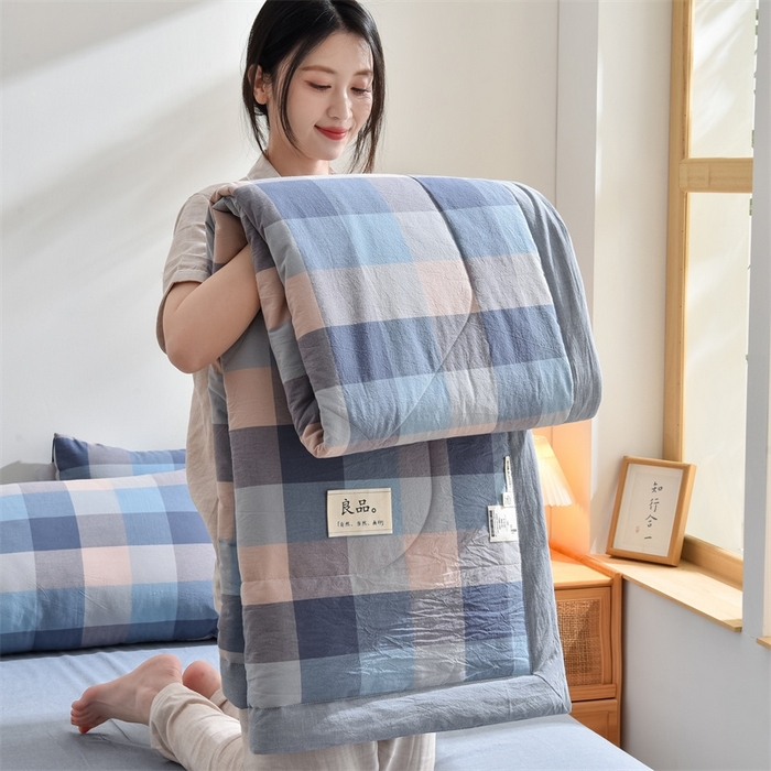 91家纺网 家纺一手货源 找家纺 凡心2025新款包检测假一罚十 百分百棉花填充 夏凉被空调被可机洗直播可过质检 海蓝格