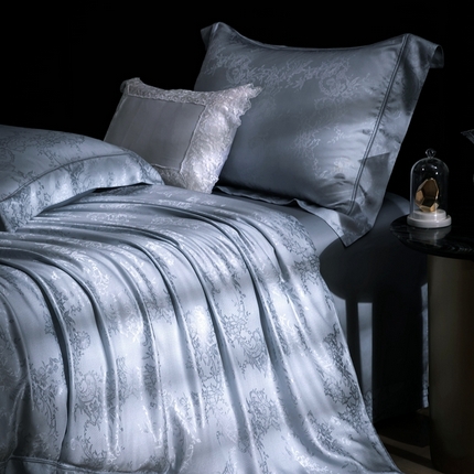 晋瑞 红顶鹅绒馆 2025真丝天丝大提花四件套 瑞尔