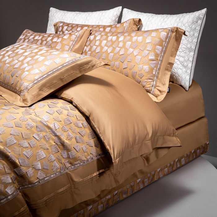 91家纺网 家纺一手货源 找家纺 （总）品家居 A版色织提花长绒棉四件套-赛尔基