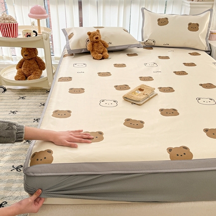 91家纺网 家纺一手货源 找家纺 （总）川悦生活2025新款小清新床笠600D立体宽边冰丝席床笠款