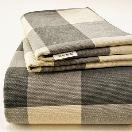 91家纺网 家纺一手货源 找家纺 （总）博弈家纺   2025新款亲肤舒适原棉老粗布床单凉席三件套系列