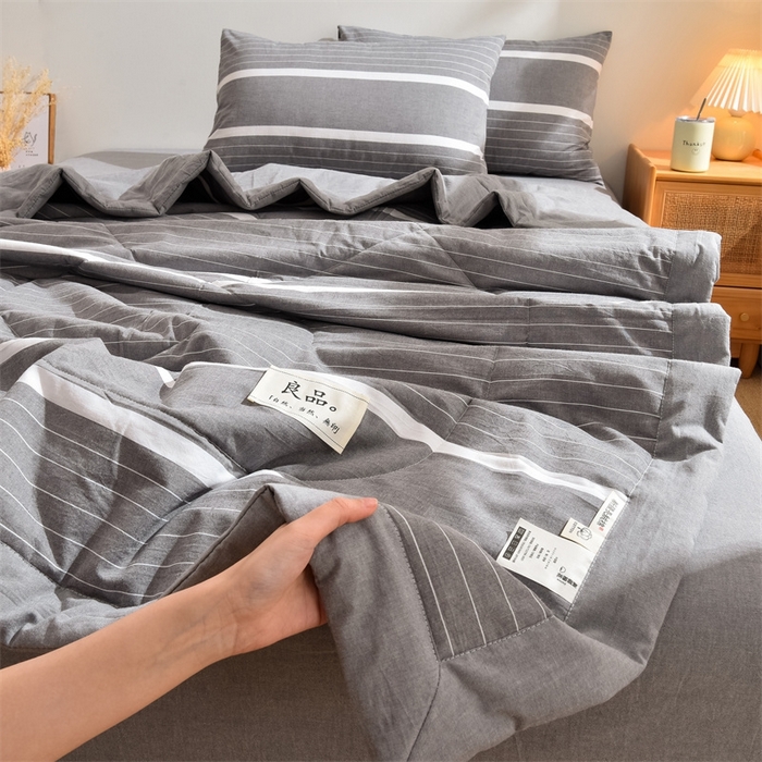 91家纺网 家纺一手货源 找家纺 凡心2025新款包检测假一罚十 百分百棉花填充 夏凉被空调被可机洗直播可过质检 宽双线冷灰