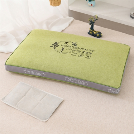 91家纺网 家纺一手货源 找家纺 （总）芯洲 2025新款荞麦枕艾草枕舒睡养生棉麻枕芯枕头