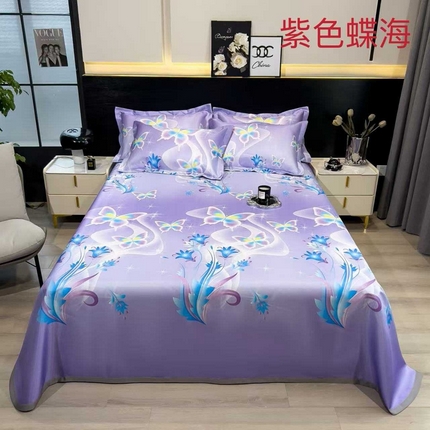 91家纺网 家纺一手货源 找家纺 （总）许林 2025新款冰丝凉席床单款凉席三件套