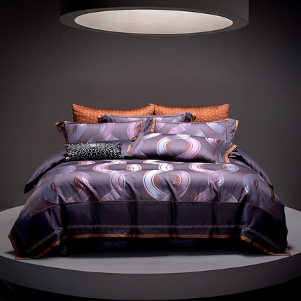 91家纺网 家纺一手货源 找家纺 （总） A版色织提花长绒棉四件套-纳塔利