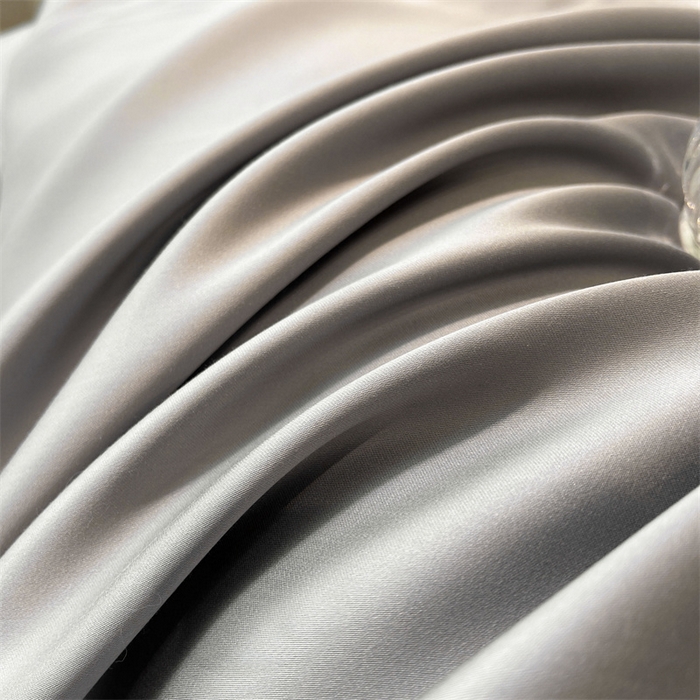 91家纺网 家纺一手货源 找家纺 雯豆天丝夏被纯色拼色A类莱赛尔凉感被子轻奢夏凉被子四件套 洛神珠-轻奢灰