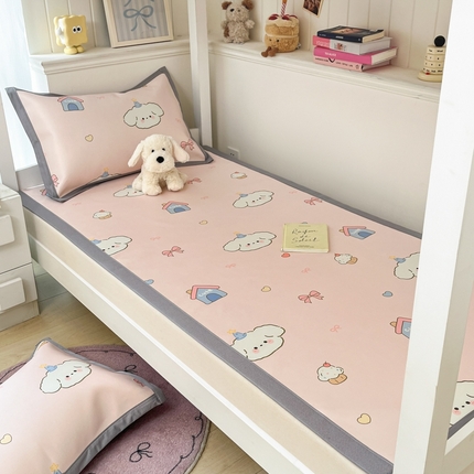 91家纺网 家纺一手货源 找家纺 （总）川悦生活2025新款600D立体宽边印花冰丝席学生床